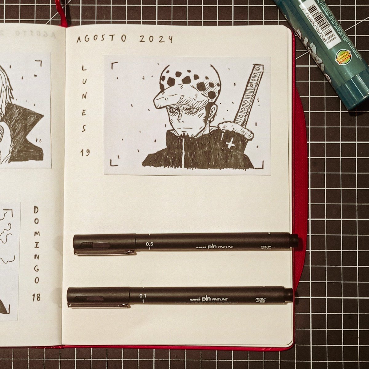 JETLAZ_ST's tweet photo. AVT DÍA 19: LAW (ONE PIECE)
(DIBUJO DEL 19 DE AGOSTO DEL 2024)
#sketchbook #sketchdaily #artversetraining #avt #jetlaz #arttivestudios #dibujo #drawing #drawingart #bocetos #arte #art #draw #manga #anime #dailysketch #onepiece #law https://t.co/S3bMSrN5uR