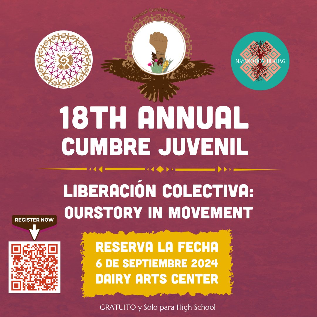 elcentroAMISTAD's tweet photo. 🚨 Only 19 Days Left! 🚨
The countdown is on for the 18th Annual Cumbre Juvenil! 🎉

➡️https://t.co/fNwmRGAaqB
#CumbreJuvenil #YouthPower #Inspiration #Empowerment #RegisterNow
#boulder #bouldercolorado #fun #school #bvsd #youthsummit https://t.co/PJof66wMW0