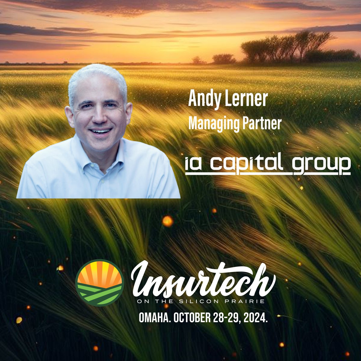 As one of the preeminent and longest-running VCs in the insurtech space, we're thrilled IA Capital Group's Andy Lerner will be speaking at ISP 2024! Andy has led nine funding rounds over 20 years. Register today at siliconprairienebraska.com. #insurtech #joinus #dontmissout