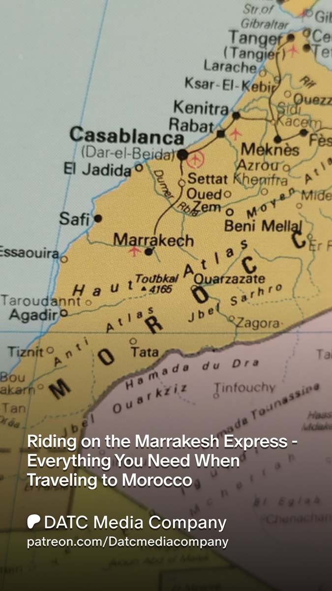 DatcMedia's tweet image. Riding on the Marrakesh Express - Everything You Need When Traveling to Morocco from #datcmedia  -&amp;gt; patreon.com/posts/11034623…