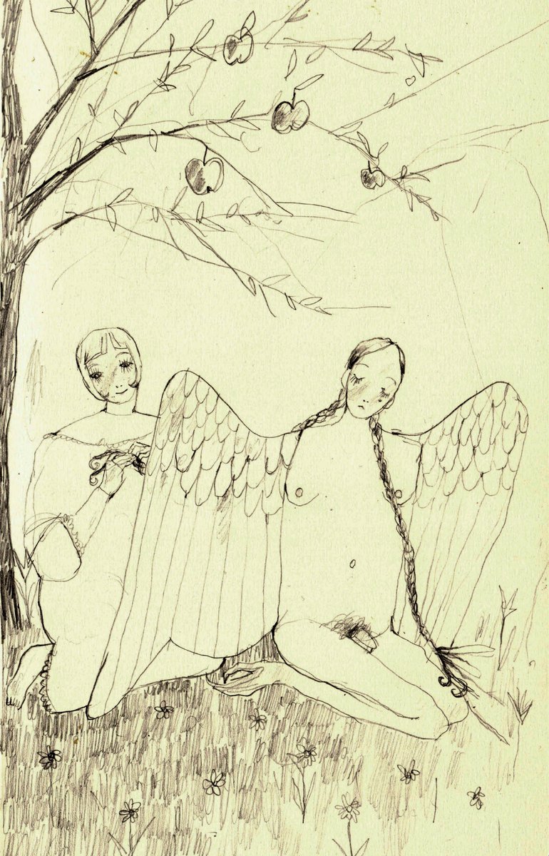 littleguns_'s tweet image. cecilia doing maria's hair❤️🍎🎀