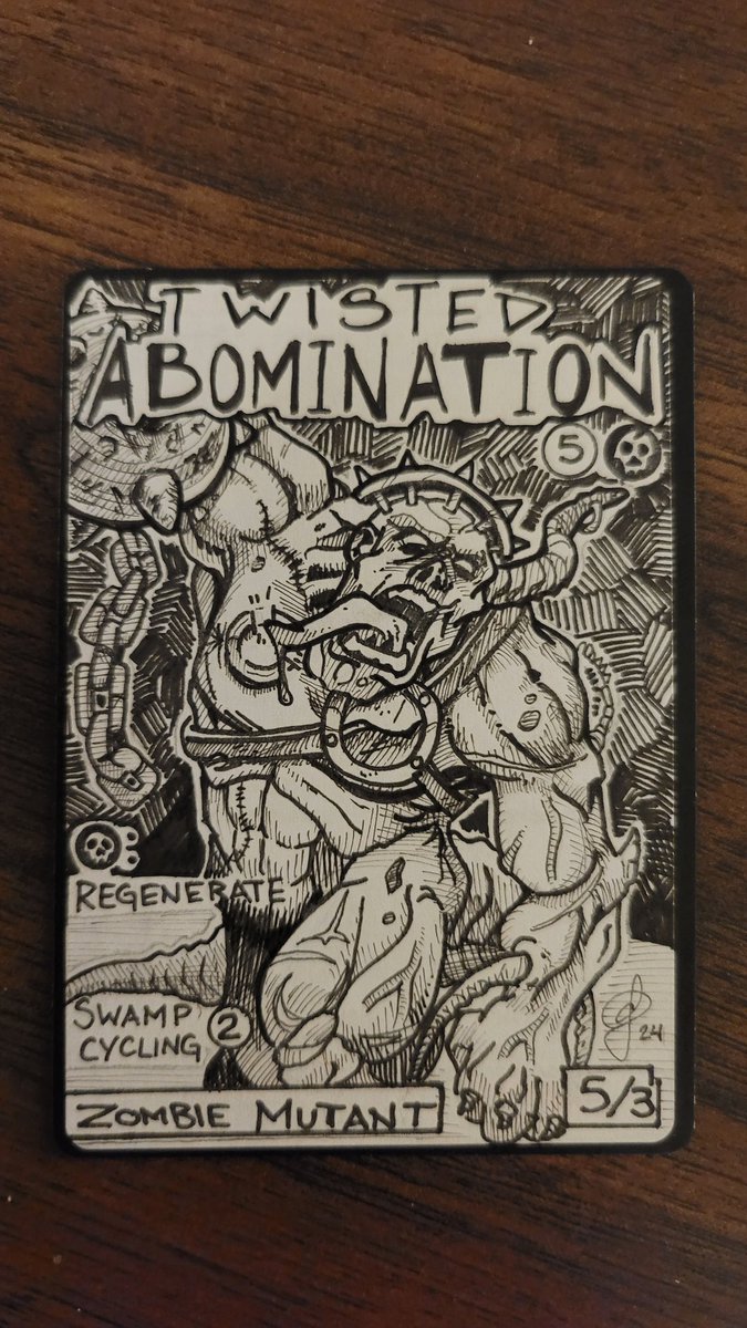 Twisted Abomination done as a trade, NFS.