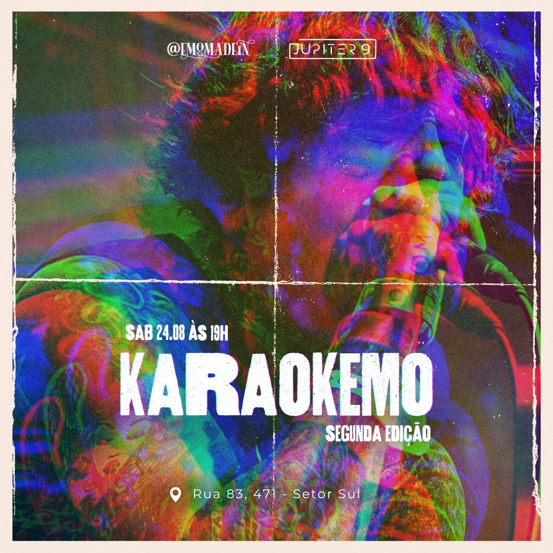 EmoMadeIn's tweet photo. Quem estiver de bobeira sábado, bora cantar uns emo com noiiiiisssss https://t.co/4HOq6GM52r