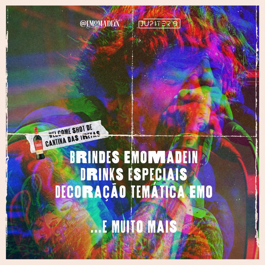 EmoMadeIn's tweet photo. Quem estiver de bobeira sábado, bora cantar uns emo com noiiiiisssss https://t.co/4HOq6GM52r