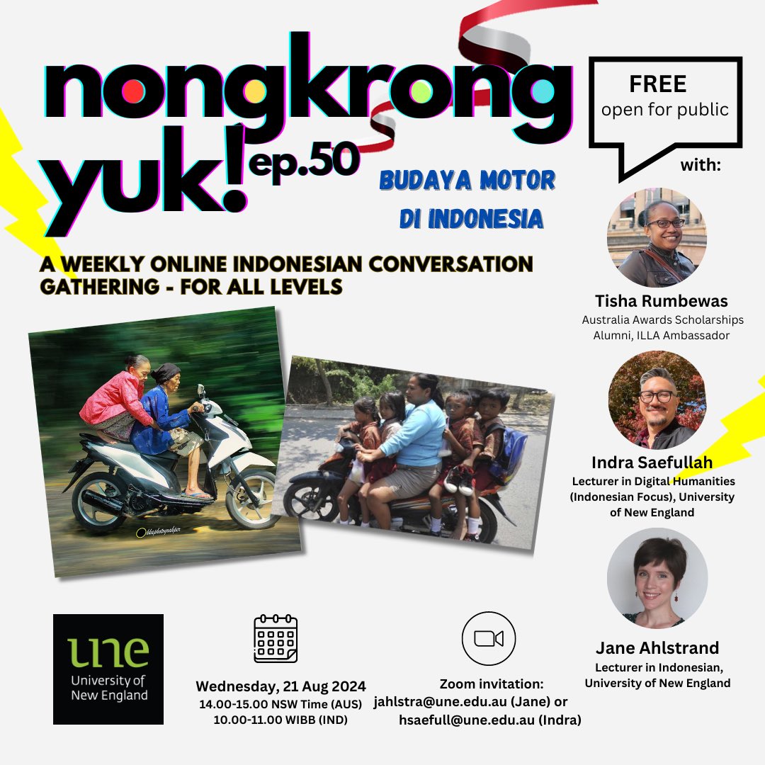 Indonesian at the University of New England tweet media