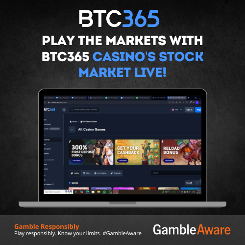 coindesktimes's tweet photo. Stock Market Live  
📈 Play the Markets with BTC365 Casino's Stock Market Live! 📈  

Predict stock value movements and profit from the ups and downs in real-time!  

👉 https://t.co/PjjWNgFDP8  

#StockMarketLive #BTC365 #casino #gaming https://t.co/FrZL56WrlN