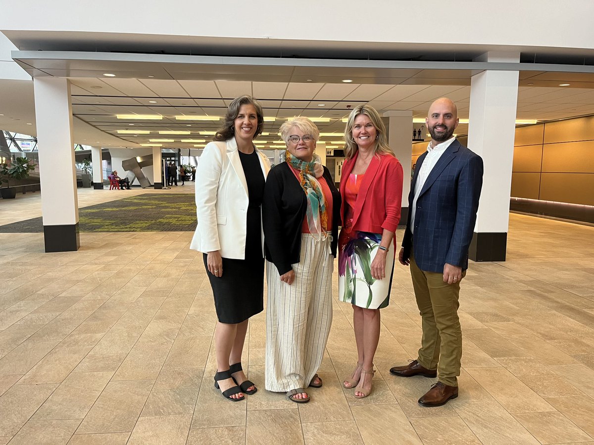 Great to meet with Kathleen &amp; the team from <a href="/OPSBA/">OPSBA</a> today at <a href="/AMOPolicy/">AMO</a>.

Along with our teachers &amp; educators, trustees play a critical role in our education sector, helping prepare our students for the future.

Thank you to everyone who works in and helps support our schools! 🏫