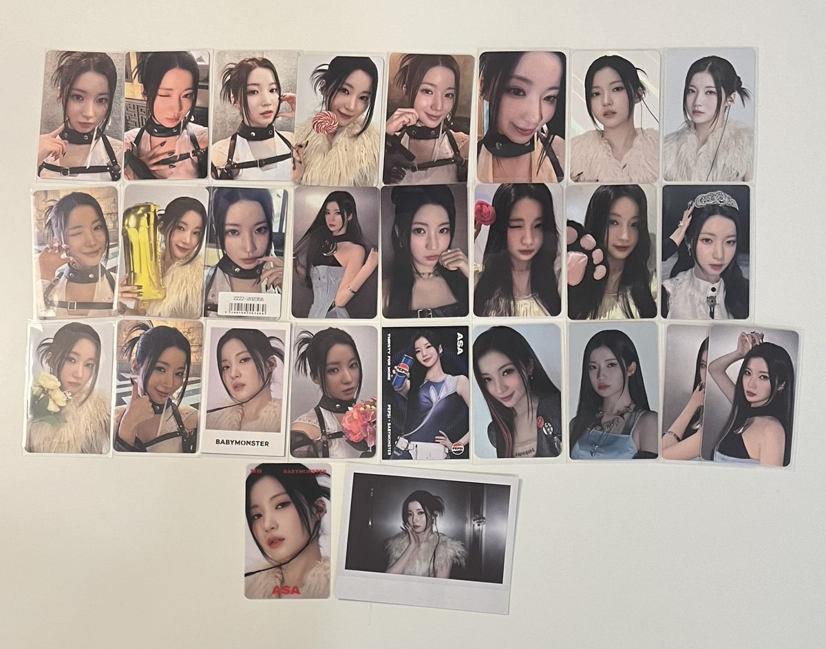 Nainixe's tweet photo. [#ตลาดนัดเบม่อน #ตลาดนัดbabymonster] 

📎สวัสดีคับมีใครสนใจการ์ดอาสะมั้ยคับ บางใบเราเลิกเก็บแล้วคับ เราจะลงขายพรุ่งนี้21/8 ตอน17:00คับ

สอบถามราคาก่อนได้นะคับ ปล่อยถูกกว่าที่ได้มาทุกใบแน่นอนคับ🥹ราคามีตั้งแต่70-850฿คับ💕 https://t.co/XNbHmIfaXT
