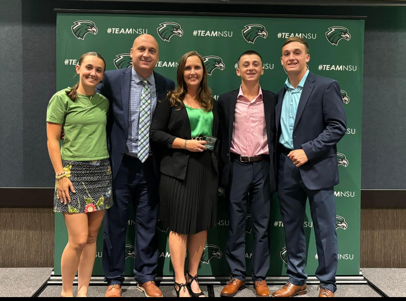 Congratulations ⁦<a href="/shellsbells689/">Shelley Hogue</a>⁩ for being inducted into the Northeastern State Athletic Hall of Fame! Proud of you sis!