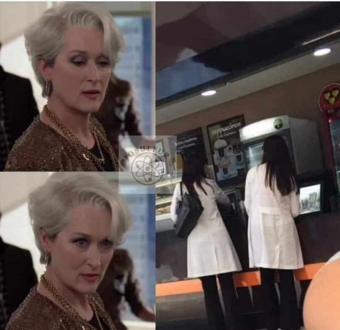 No hay nada más desagradable que ver a alguien usar bata cuando va a comer fuera del hospital.