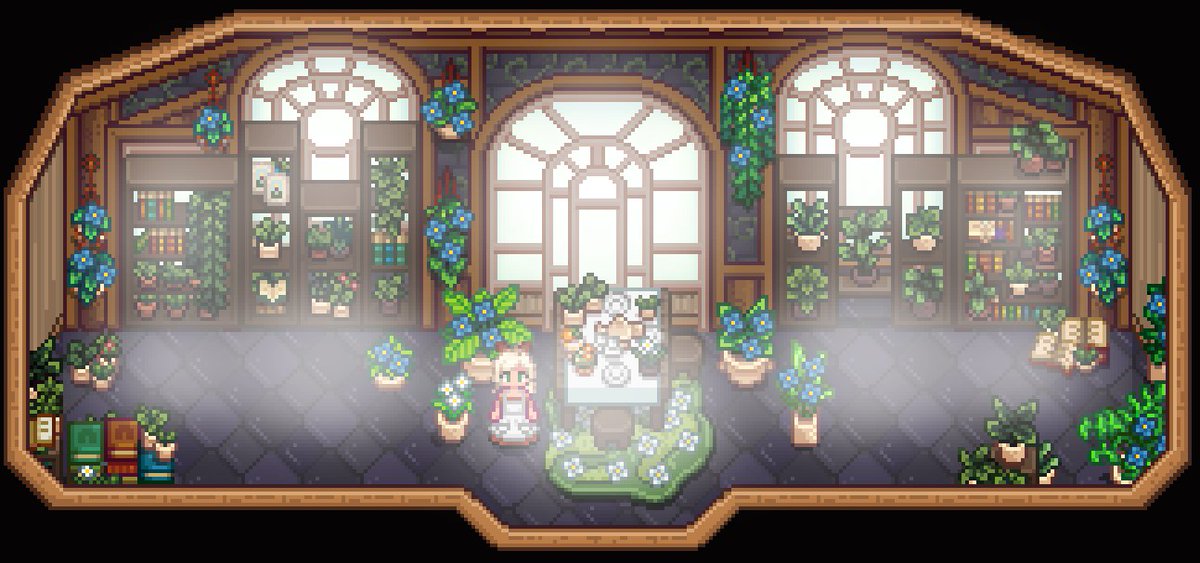 himetarts's tweet image. I&apos;m so excited! Look at this screenshot Flour just sent while she was testing 🥹

This is for our next #StardewValley packs: Plant Lovers and its sister pack Decorative Plants 🪴🌿!!!