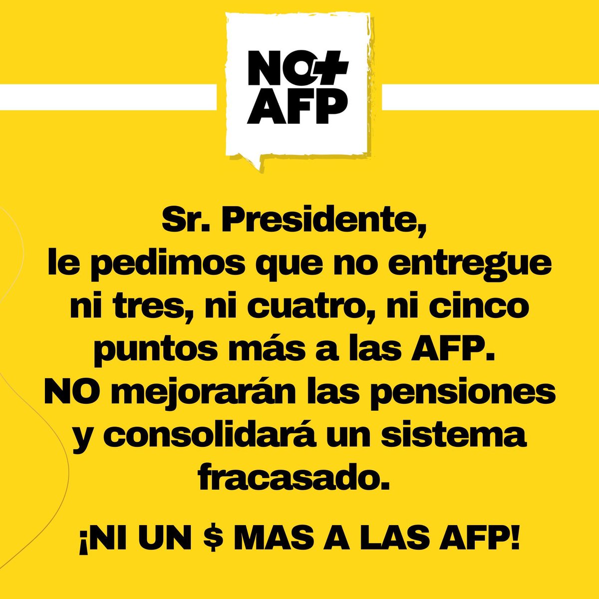 Coordinadora No+AFP tweet media