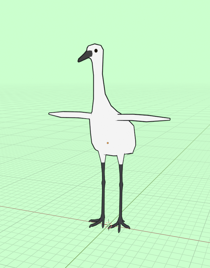 the best part of rigging a bird model is when the