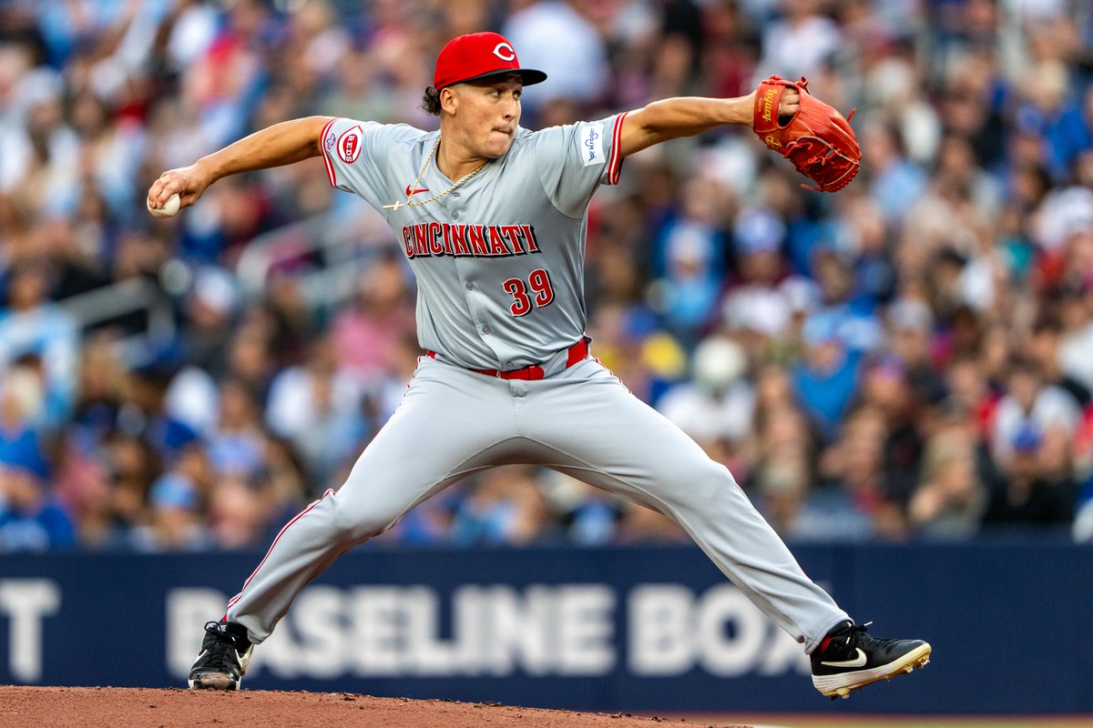 Reds's tweet photo. MLB Debut ✔️

Hats off to Julian Aguiar on solid debut! https://t.co/hpysdlcYgn