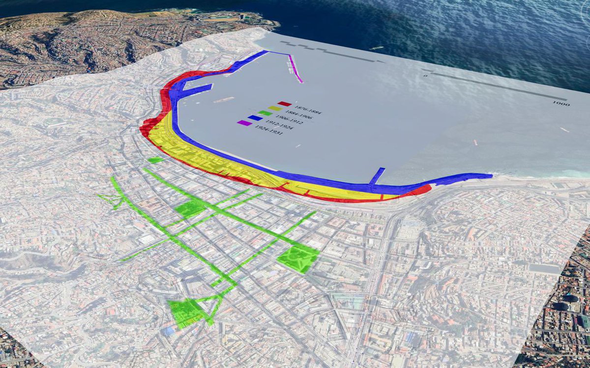 Efectos sobre forma urbana de Valparaíso, terremoto e incendio del 16 de agosto de 1906,hace ya 118 años. #cartocapsula 

En verde, calles nuevas y ensanchadas, y tres plazas (Simón Bolivar,Italia y O’Higgins) que hasta entonces eran manzanas edificadas. 

drive.google.com/open?id=1flYon…