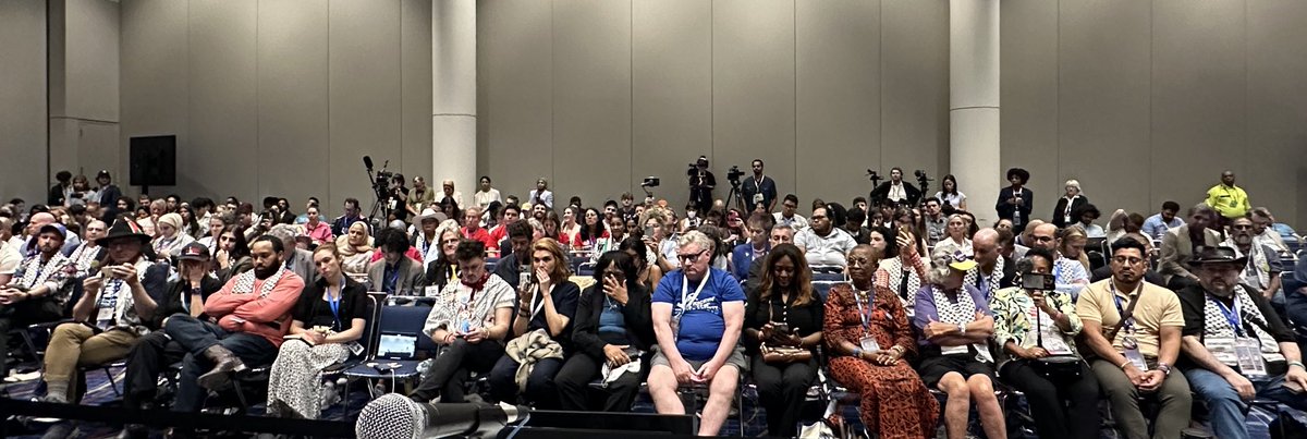 jjz1600's tweet photo. Today, ⁦@keithellison⁩ &amp; I chaired an official DNC panel bringing Palestinian voices &amp; pain to the convention. Uncommitted’s Layla Elabed, ⁦@RepAndyLevin, &amp; more. Focused on Gaza &amp; what must be done to change US policy. The panel was a 1st, a good sign from Harris2024 https://t.co/csxr5KsDVn