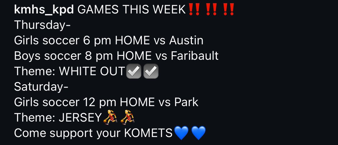 Let’s gooooooo!!!!
Sports are officially underway!!
Come out and show your support!!

Themes -