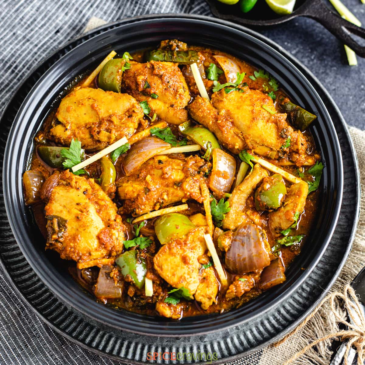 Enjoy this delicious Restaurant-style Chicken Karahi 🍛 in 30 minutes! spicecravings.com/chicken-karahi