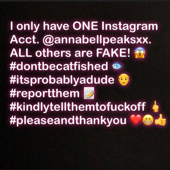 #PSA I’ve had fans report to me of impersonators using Cashapp, google hangouts, Snapchat, and Telegram