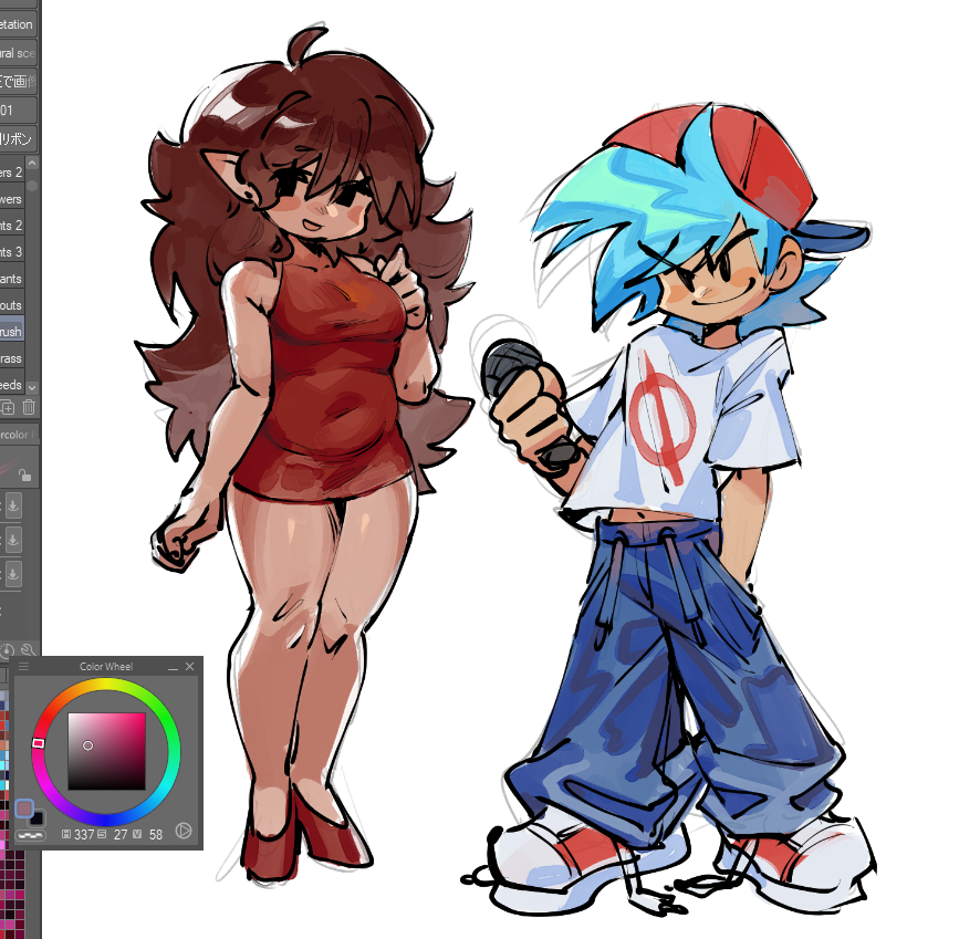 minkiefury's tweet photo. idk theyre just standing there. #fnf #fridaynighfunkin #fanart https://t.co/Tm7D4k0LYi