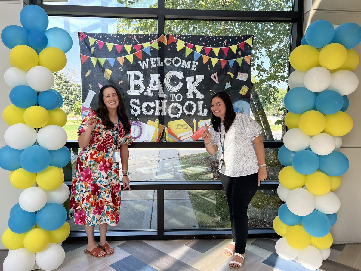 We had a great first day back <a href="/ElemNorthD73/">ElemNorthD73</a>! 💙💛 Here’s to year 18 and my first year as a principal!