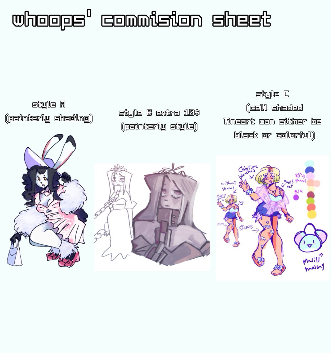 Leestuckin2016's tweet photo. Hi! Dm me for more information about my commisions:)
10 slots open ^^
#Commission #commisionsopen #artwork #arttwt https://t.co/Ba9AnUOkmg