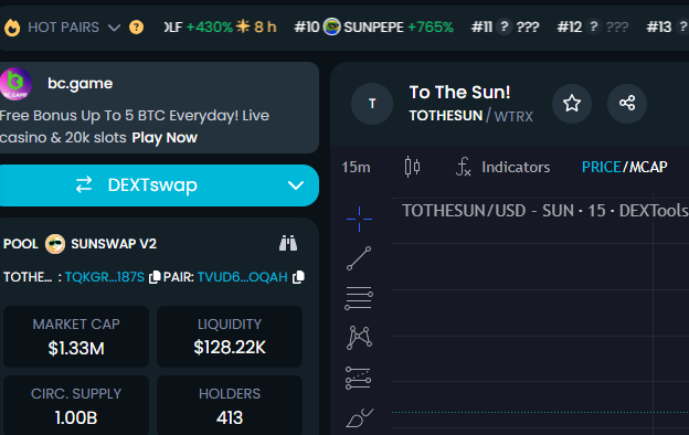 CryptoDevinL's tweet photo. 群裡的波場之王 10k call了 #tothesun
現在1.3m
130x 
以後是不是孫哥喊一嘴就漲一次?
舒服了 https://t.co/xH04NGqnu2