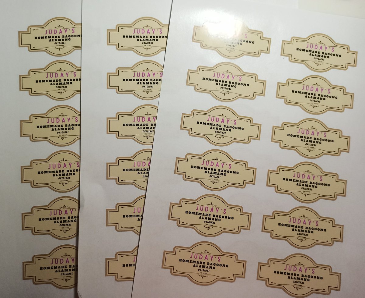 📌 PRODUCT LABEL

• Regular stickers
• hindi waterproof and scratchproof
• pag nabasa hindi mag smudge yung ink 
• message lang if interested 😊

🚚 J&amp;T Express
💰Gcash/Bank Transfer
