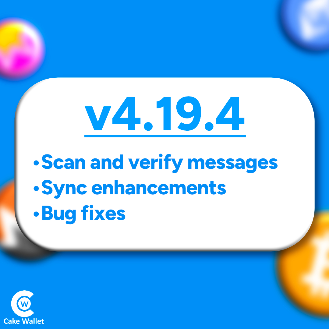 Cake Wallet tweet media