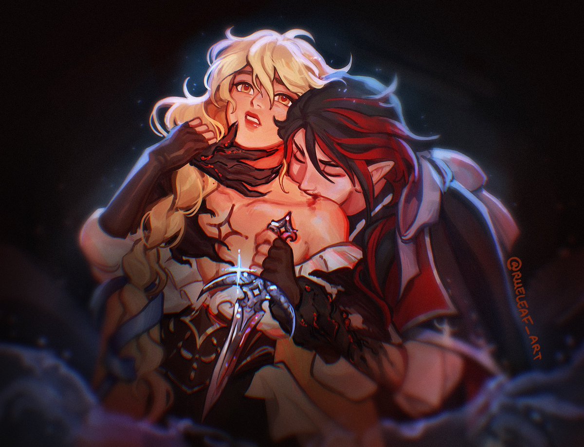 rueleaf_art's tweet image. #aether_week2024 Day 1: Vampire

A dramatic encounter between vampire hunter Aether and vampire Xiao, maybe🗡️🩸

 #XiaoAether