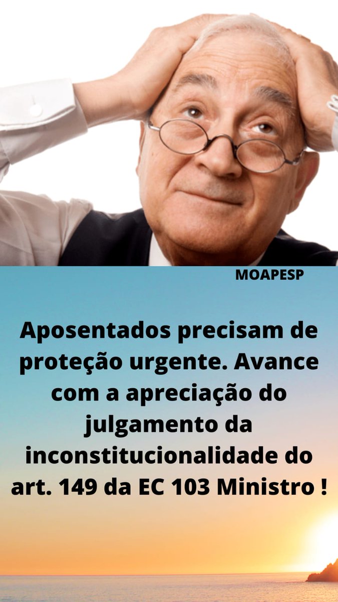 O confisco ataca os direitos fundamentais, pois se trata de afronta aos princípios da dignidade humana. Retome o julgamento, ministro <a href="/gilmarmendes/">Gilmar Mendes</a> <a href="/STF_oficial/">STF</a> <a href="/LRobertoBarroso/">Luís Roberto Barroso</a> <a href="/alexandre/">R.s</a> 
Valorizem Aposentados #AposentadoriaHonrada
