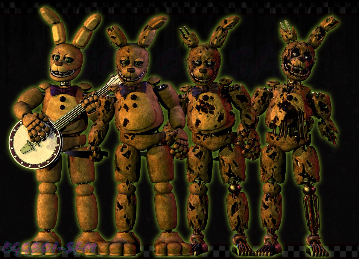 Eggboi_SFM's tweet image. Blender 4.1
Springbonnie->Springtrap v2
I don't like scotts scraptrap at all so we wither springtrap some more