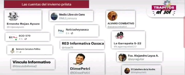 Replica_Tweets's tweet photo. #Oaxaca Nuevamente imitando a @lopezobrador_ ahora @salomonj se va contra la libertad de expresión en redes sociales; exhibiendo según la supina conductora a quienes lo #acosan
Hay mil temas que atender para este mediocre gobierno, y pierde esfuerzos en repeler la crítica https://t.co/8ISV0NqDDC