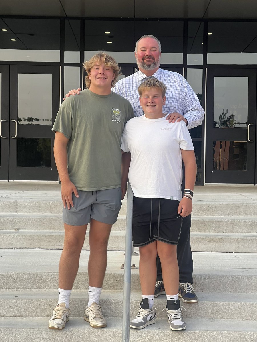It’s go time!! 1st day of school! Aiden(10th), Max(7th) and I’m not quite sure how many for me… let’s get it boys!