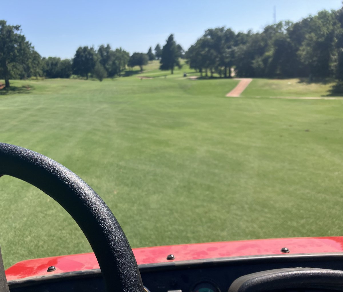 Armyworms sighted on property this morning. Insecticide app on primary roughs went out today. Tyler put in a long shift to get the spray application done. <a href="/tstev2132/">tstev0014</a>