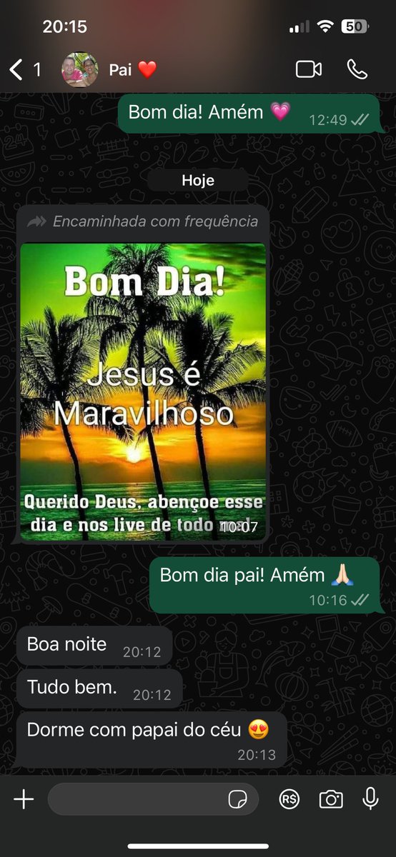 Boa noite do meu pai depois que eu mudei de casa