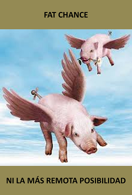 EClementeIngles's tweet photo. #IdiomsECI
("Fat chance” = "Ni la más remota posibilidad") (Los españoles usamos la expresión “cuando las ranas críen pelo”, los ingleses usan esta o “when pigs fly”)
Pron.: /fæt ʧɑːns/
(https://t.co/Uwg7zkNjPR) https://t.co/Dd0KxQVNTC
