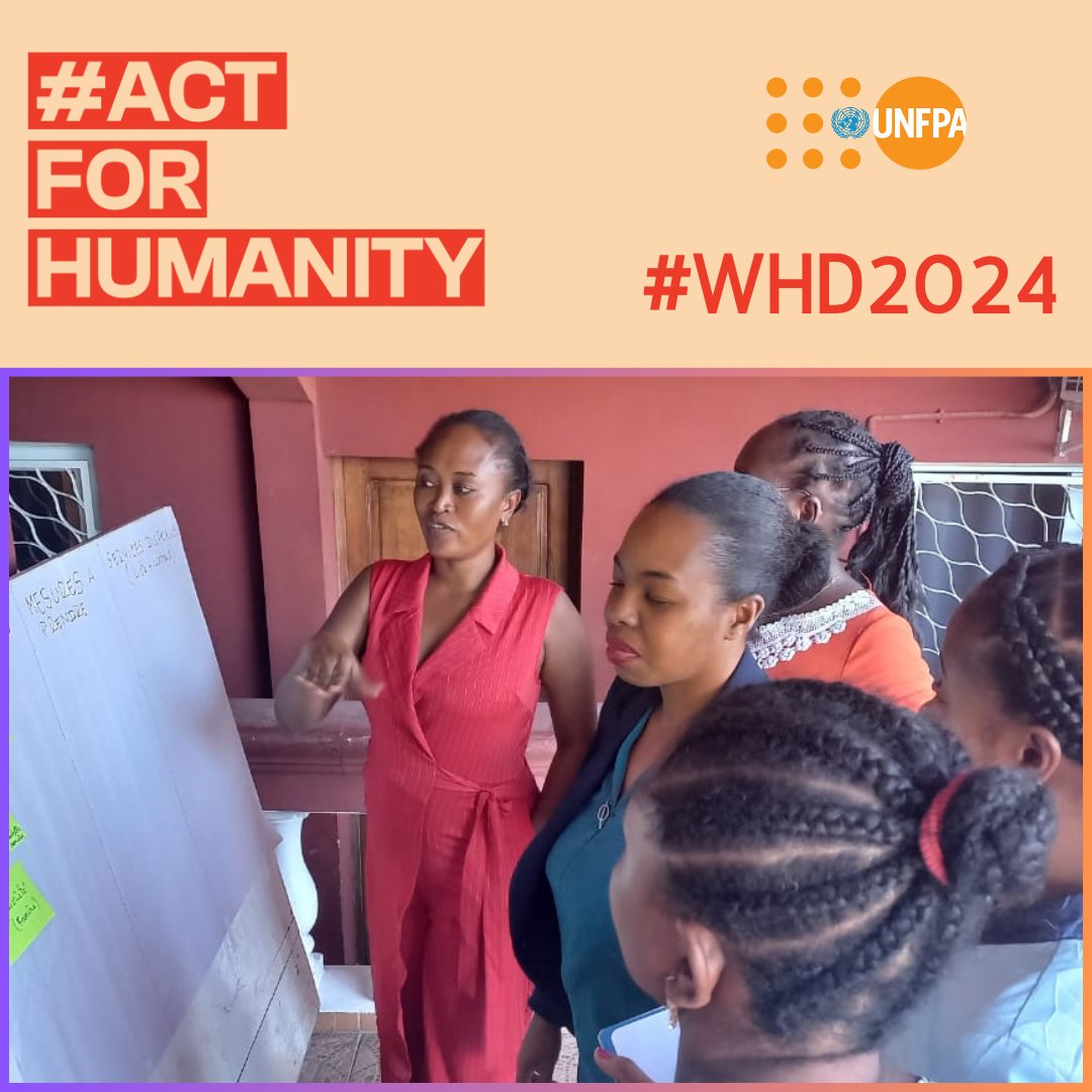 UNFPAMadagascar's tweet photo. Furthering the proficiency of humanitarian workers (HW) to #ActForHumanity & support community #resilience,
We pursue our response to cyclone #Gamane, 3️⃣ 0️⃣ HW in #Sambava🇲🇬 have undergone training in Minimum Initial Service Package & Prevention of Sexual Exploitation.
#WHD2024 https://t.co/8AeKMwCtZr
