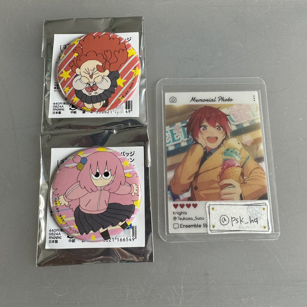 psk_hq's tweet photo. 【交換】ぼっち・ざ・ろっく！　キャラバッジコレクション　ジャンプver.

●譲:後藤ひとり、喜多郁代

●求:廣井きくり＞PAさん、伊地知星歌

検索からでもお気軽にお声掛けください🌿 https://t.co/bZvQJnpxOT
