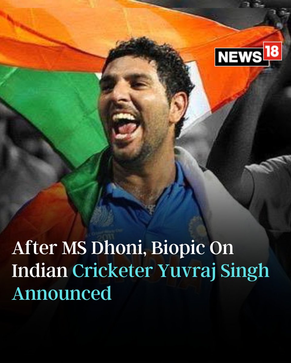 CNNnews18's tweet photo. An upcoming biographical movie will chronicle the inspiring journey of former Indian cricketer Yuvraj Singh, the makers announced today.

#YuvrajSingh #Announcement #Biographic #Bollywood #Movies

https://t.co/CL10xK5xtH https://t.co/MZPaZTs7rU