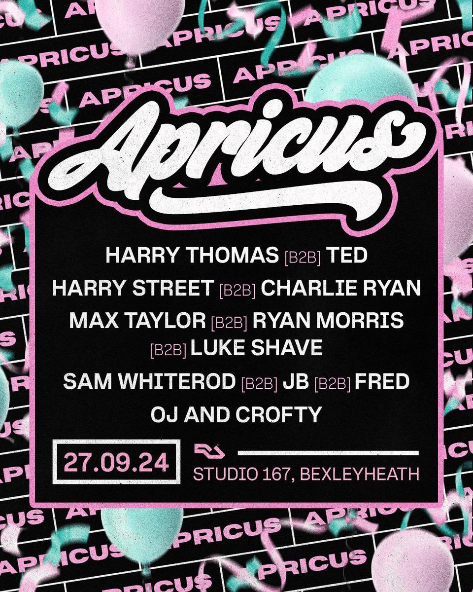 Guess who’s back 🚨

27th September

Local venue 

Stacked lineup

Birthday celebrations 🎈