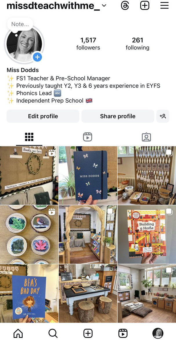 A change of scenery and back to my EYFS roots ❤️ Follow me on the other app - @missdteachwithme_