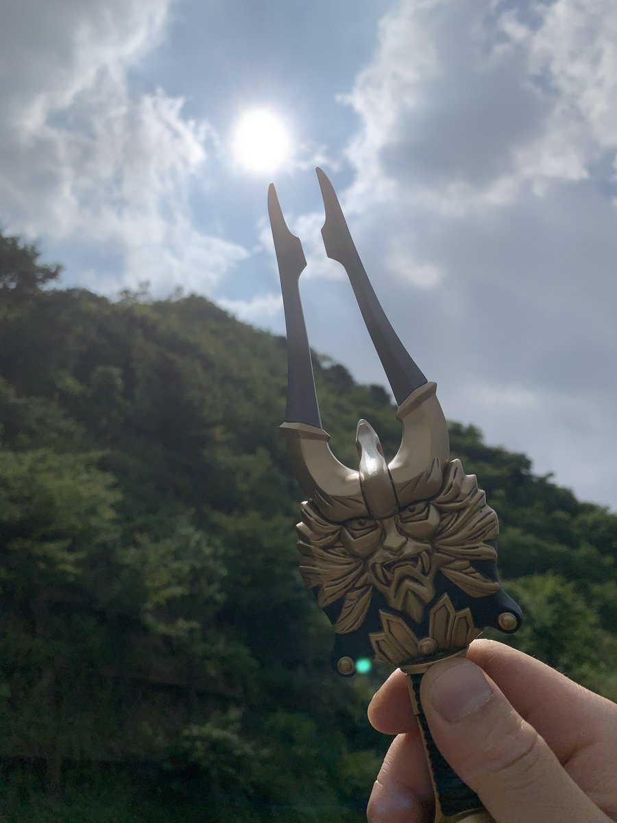 sugar_aile's tweet photo. 夏の魔化魍退治へ

#仮面ライダー響鬼
#音角 https://t.co/ufgbB75xWk