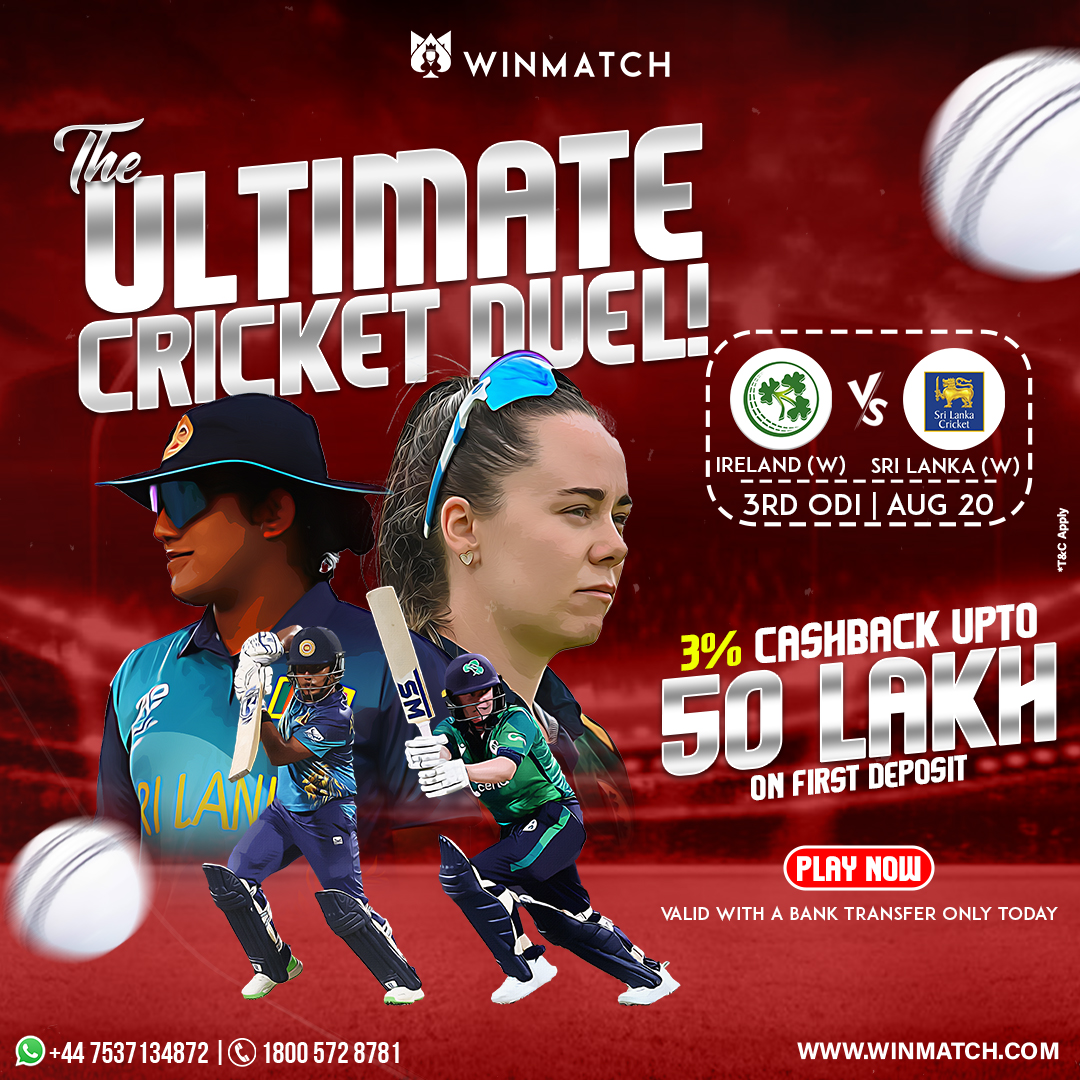 Winmatch_'s tweet image. IRELAND W vs SRI LANKA W | 3rd ODI | Today at 3:15 PM 🏏

What are your predictions for the match?

&amp;gt; Predict Here: WINMATCH.COM

#IREvsSL #Matchday #CricketUpdate #NFFC #NUFC #yrkkh #Winmatch