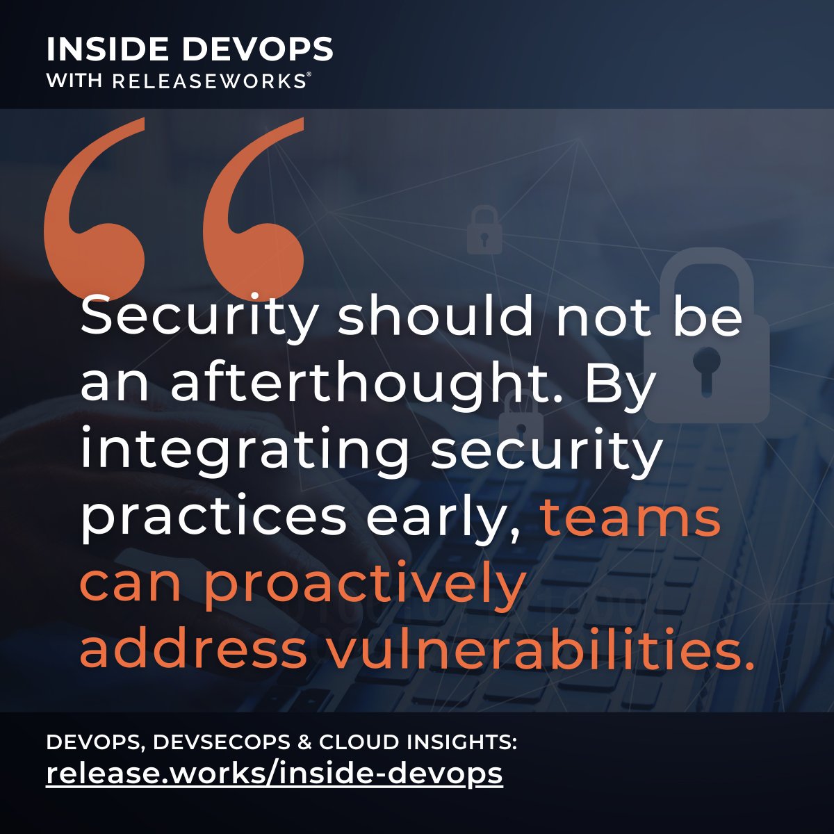 releaseworks's tweet photo. Security isn't an afterthought. Integrate it early and let your teams tackle vulnerabilities head-on.

Read more: https://t.co/EMkgR2L55n

#DevSecOps #CyberSecurity #ProactiveSecurity https://t.co/cvBJ5jsGzk