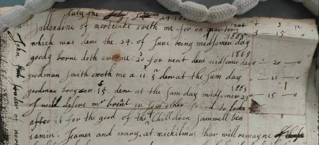 materialwills's tweet image. 📢 NEW Will of the Month Blog Post! 📢

It's an unusual will this month - all about Margaret Nelham's attempts to 'settle her account' in 1665.

We look not just at content, but some unusual spelling, handwriting, even the paper used... #twitterstorians 
sites.exeter.ac.uk/materialcultur…