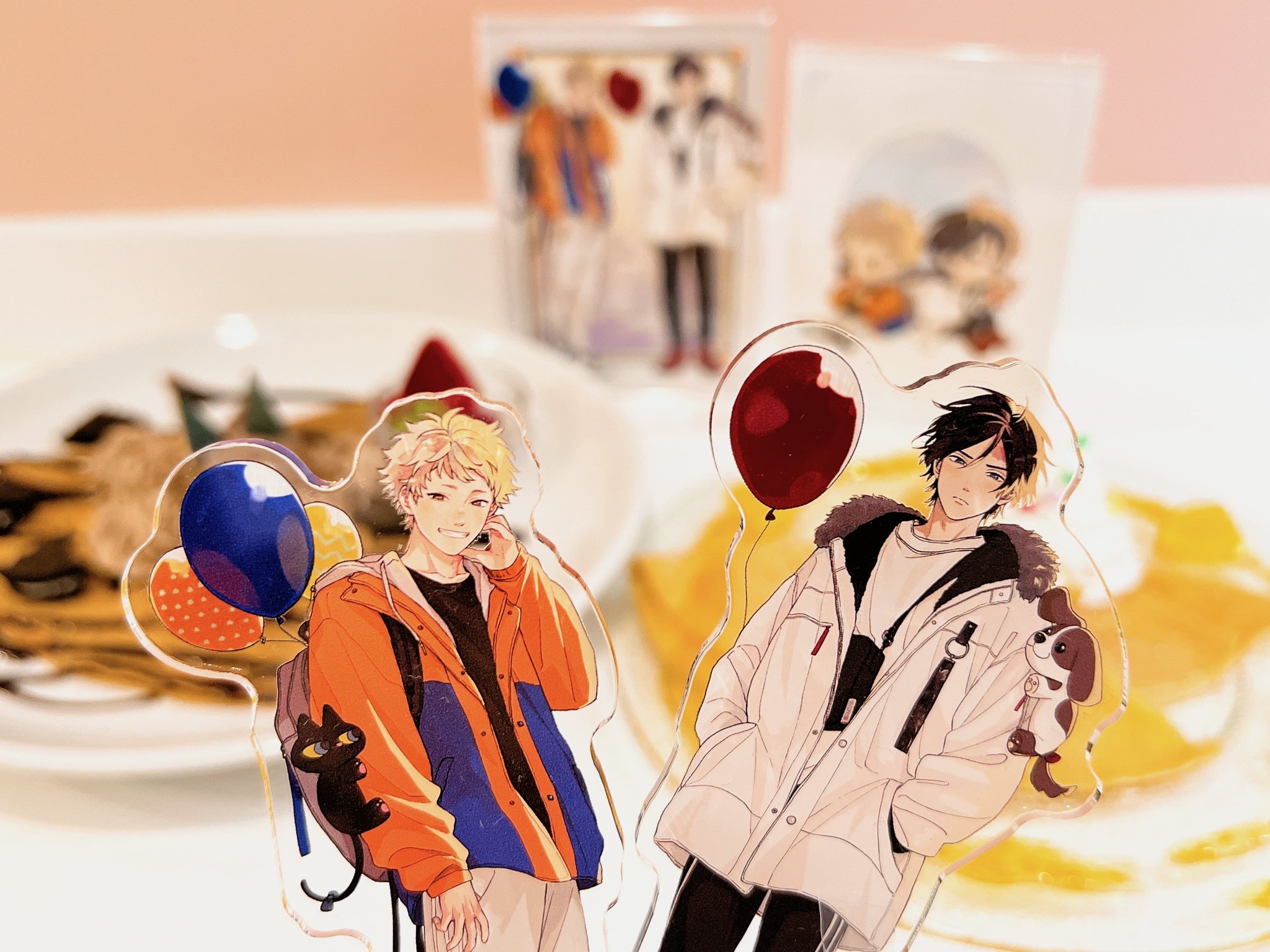 鈴丸みんた/コラボ/カフェ/コースター/タカラのびいどろ/キューピッド 鈴丸みんた/コラボ/カフェ/コースター/タカラのびいどろ