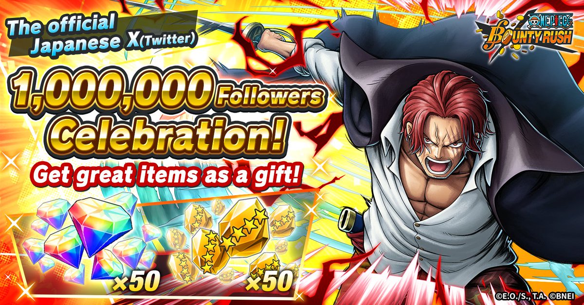 Thanks to your support, Our Japanese X @OPBR_official has reached