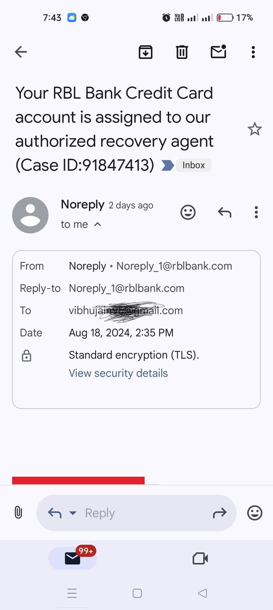 vibhu95's tweet photo. @rblbank @RBLBankCares Could you please let me know if these emails are genuine or fraud.

And if it's genuine then, what is the reason. https://t.co/A50zTCbKvk