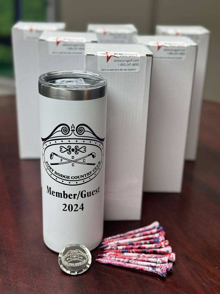 Another quick-turn, on-budget tee gift out the door. Thank you #FDCountryClub for the opportunity to show that we are so much more than tees and pencils!#golftournament #teegifts #RUReadyforgolf?